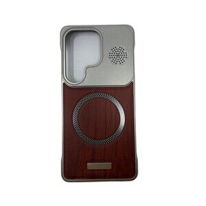 Wooden Texture Samsung Galaxy S26 Ultra Phone Case - Red